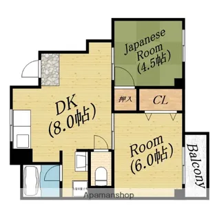 オーティーハイツ千林【4階】の間取り