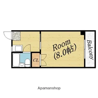 ハイツ嵯峨【3階】の間取り