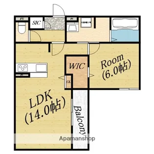 スペチアーレ赤川【1階】の間取り