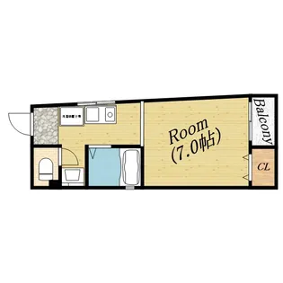大阪府大阪市旭区中宮2丁目【マンション】の間取り