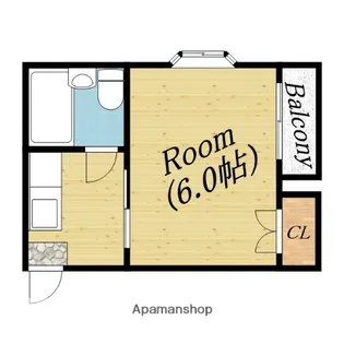 ホワイトハイツ【4階】の間取り