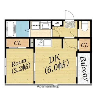 グランディールソレイユ【1階】の間取り