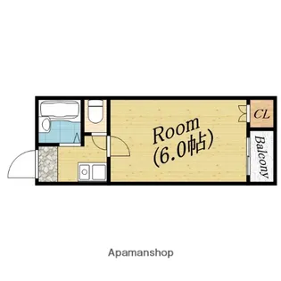 ビルシャナ千林【2階】の間取り