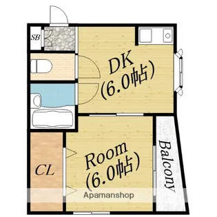 エムズダンディ【4階】の間取り