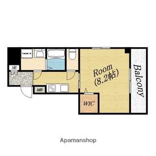 マイロード新森【5階】の間取り