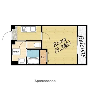 セレブ森小路駅前【7階】の間取り