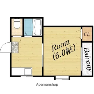 コスモプラザ【2階】の間取り