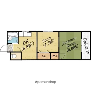 アミティハイツ今市【5階】の間取り
