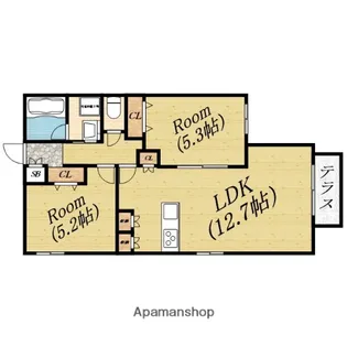 (仮称)大阪市旭区新森5丁目ヘーベルメゾン【1階】の間取り
