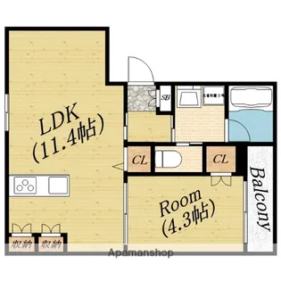 (仮称)大阪市旭区新森5丁目ヘーベルメゾン【2階】の間取り