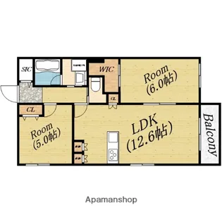 (仮称)大阪市旭区新森5丁目ヘーベルメゾン【2階】の間取り