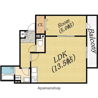リブレメゾン高殿Ⅰ【3階】の間取り
