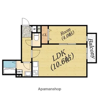 リブレメゾン高殿Ⅰ【1階】の間取り