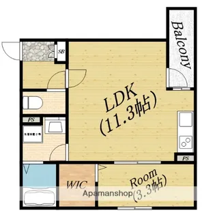 リブレメゾン高殿Ⅰ【3階】の間取り