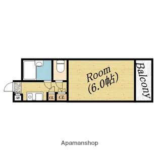 パレス新森【6階】の間取り