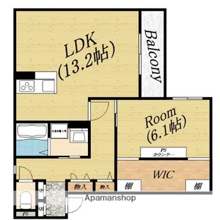 スペチアーレ城北公園【1階】の間取り