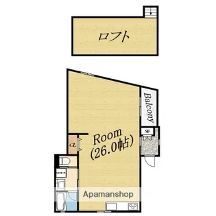ラックススクエアシミズ【3階】の間取り
