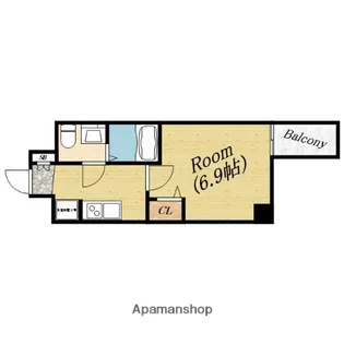 エグゼ大阪CITYルーエ【5階】の間取り