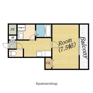 ピュアメゾン【1階】の間取り