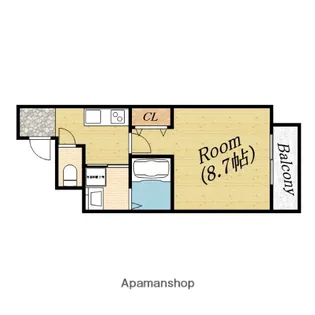フジパレス新森【3階】の間取り