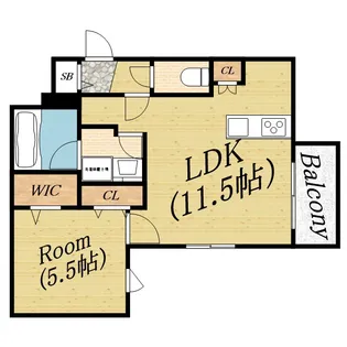 アルブル ド コナン【1階】の間取り