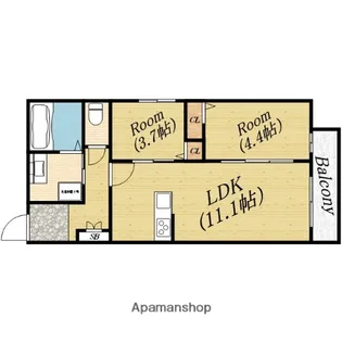 グランデュール森小路【3階】の間取り