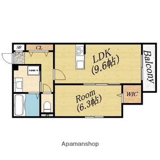 グランデュール森小路【3階】の間取り