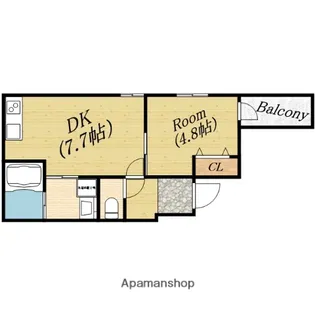 メゾン・ド・リラ【2階】の間取り