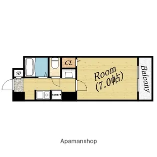 ビギンビル【3階】の間取り