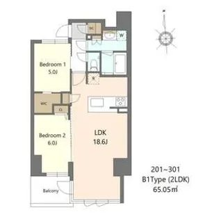 S-RESIDENCE谷町六丁目alo【3階】の間取り