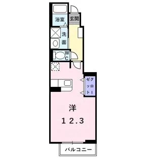 ジン シャン【1階】の間取り