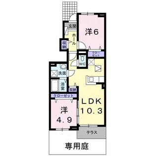 プラシード アロッジオ【1階】の間取り