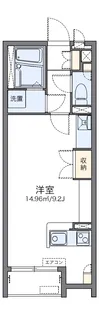 レオネクストルーナ【104号室】の間取り
