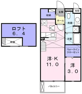 メゾン・ド・ユー【205号室】の間取り