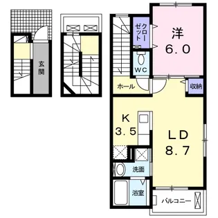 グレースコート【301号室】の間取り