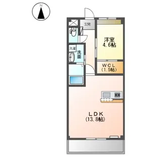 ロッシュフォーレ【1階】の間取り