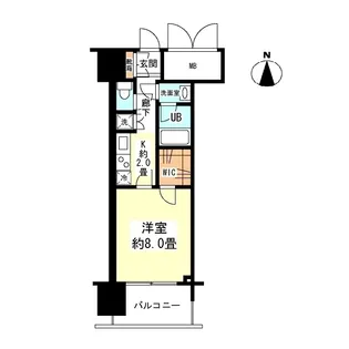 アンビエンテ四ツ橋【0903号室】の間取り
