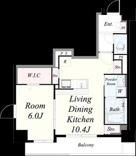 ラヴィベール上町台【4階】の間取り