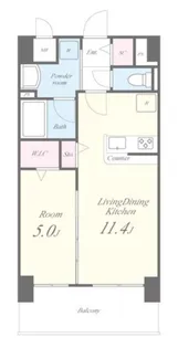 グランパシフィック花園LUXE【5階】の間取り