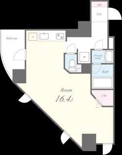 エヌレジデンス新今宮【8階】の間取り