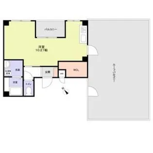 ヴィラペントハウス堺東【801号室】の間取り