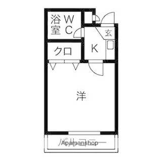 西岩田ハイツ【2階】の間取り