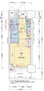 プレサンス西九条シティベイ【7階】の間取り