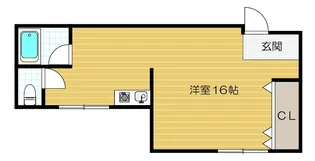 コーポはぎ【101号室号室】の間取り