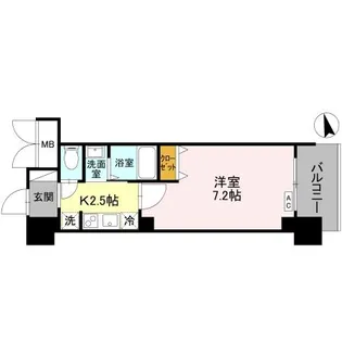 アービングNEO岸里【0603号室】の間取り