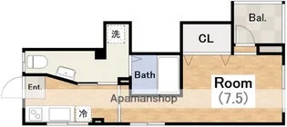 第二昭和ビル【406号室】の間取り