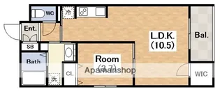 ウェルスクエア帝塚山【3階】の間取り