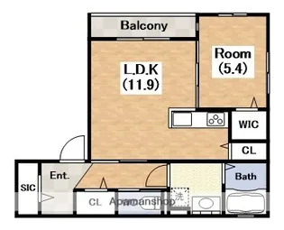 住吉区長居西1丁目PJ【201号室】の間取り