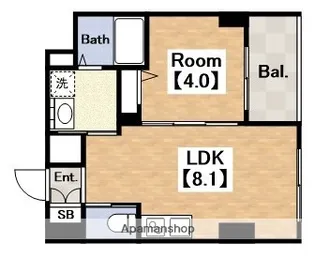 大阪府大阪市阿倍野区播磨町1丁目【マンション】の間取り