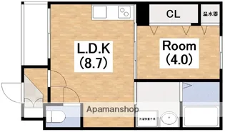 TOREBIAN NAGAI【203号室】の間取り